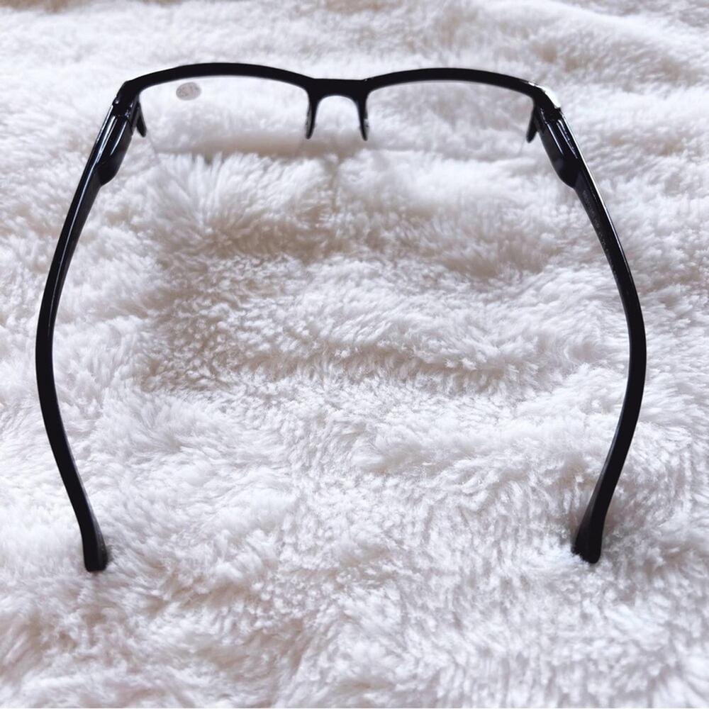 Sam Black Rectangular Reading Glasses - Picture 9 of 11